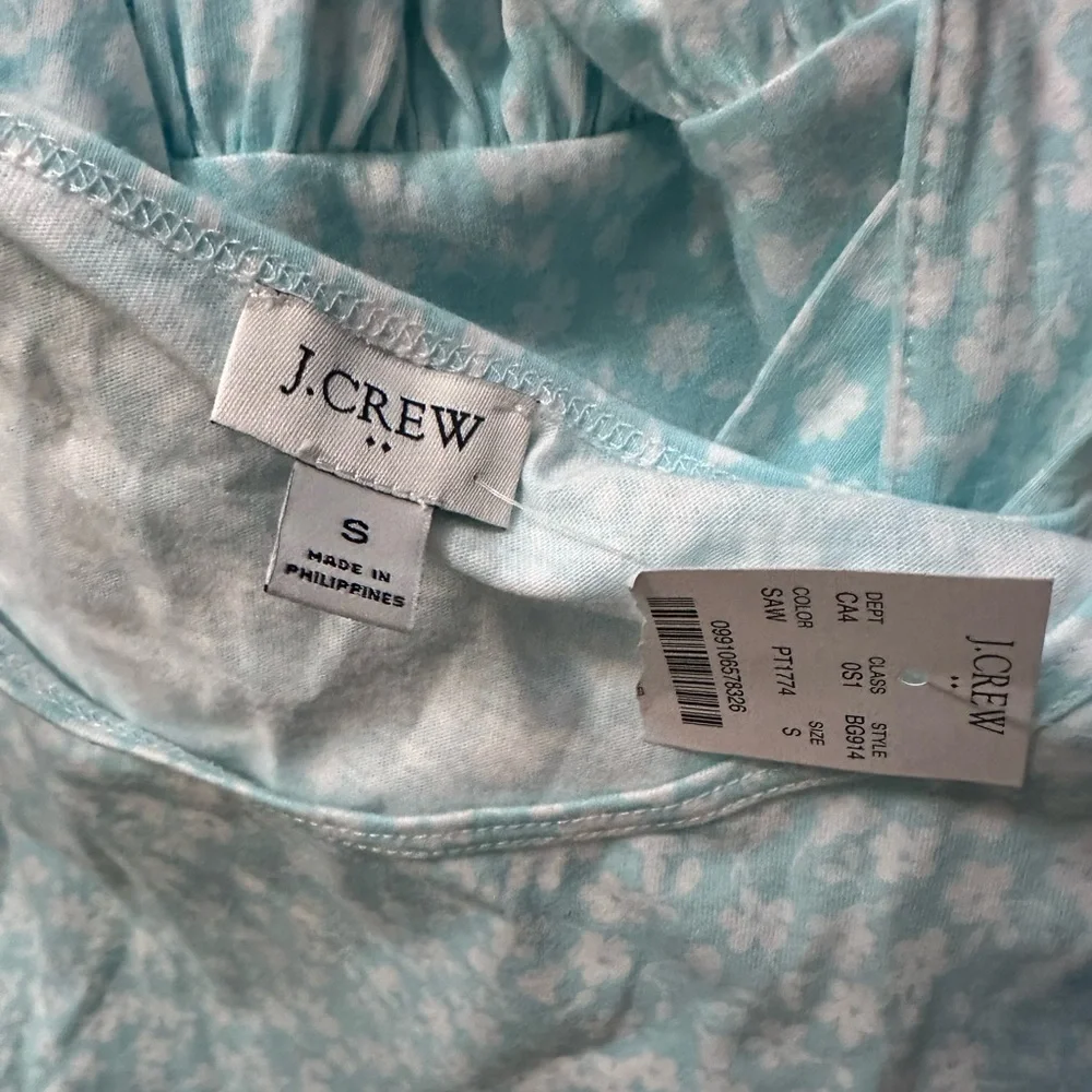 NWT J. Crew Floral Print Knit Tie Waist Midi Dress Size S